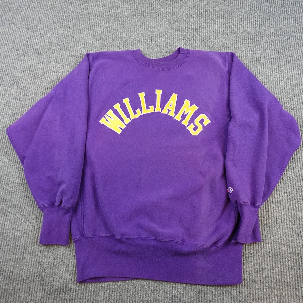 Vintage Champion Reverse Weave Sweatshirt Mens XL Purple Crewneck Williams